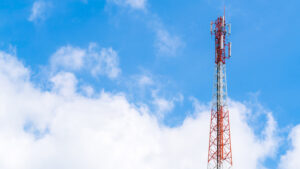 Telecommunication Tower With Beautiful Sky